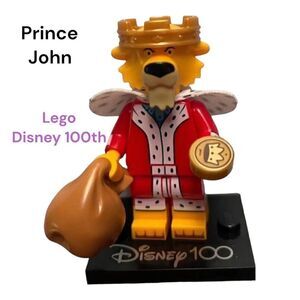 LEGO Prince John mini fig Disney 100th Year of Disney Series 2023 MINI-FIGURE